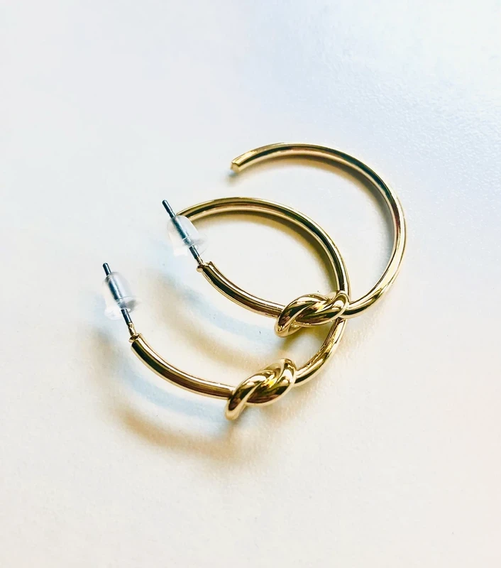 Original gold earrings | New – photo 2